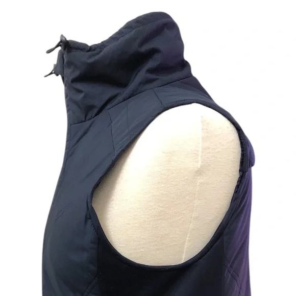 T by Talbots Navy Chevron Quilted Vest - Picture 5 of 12